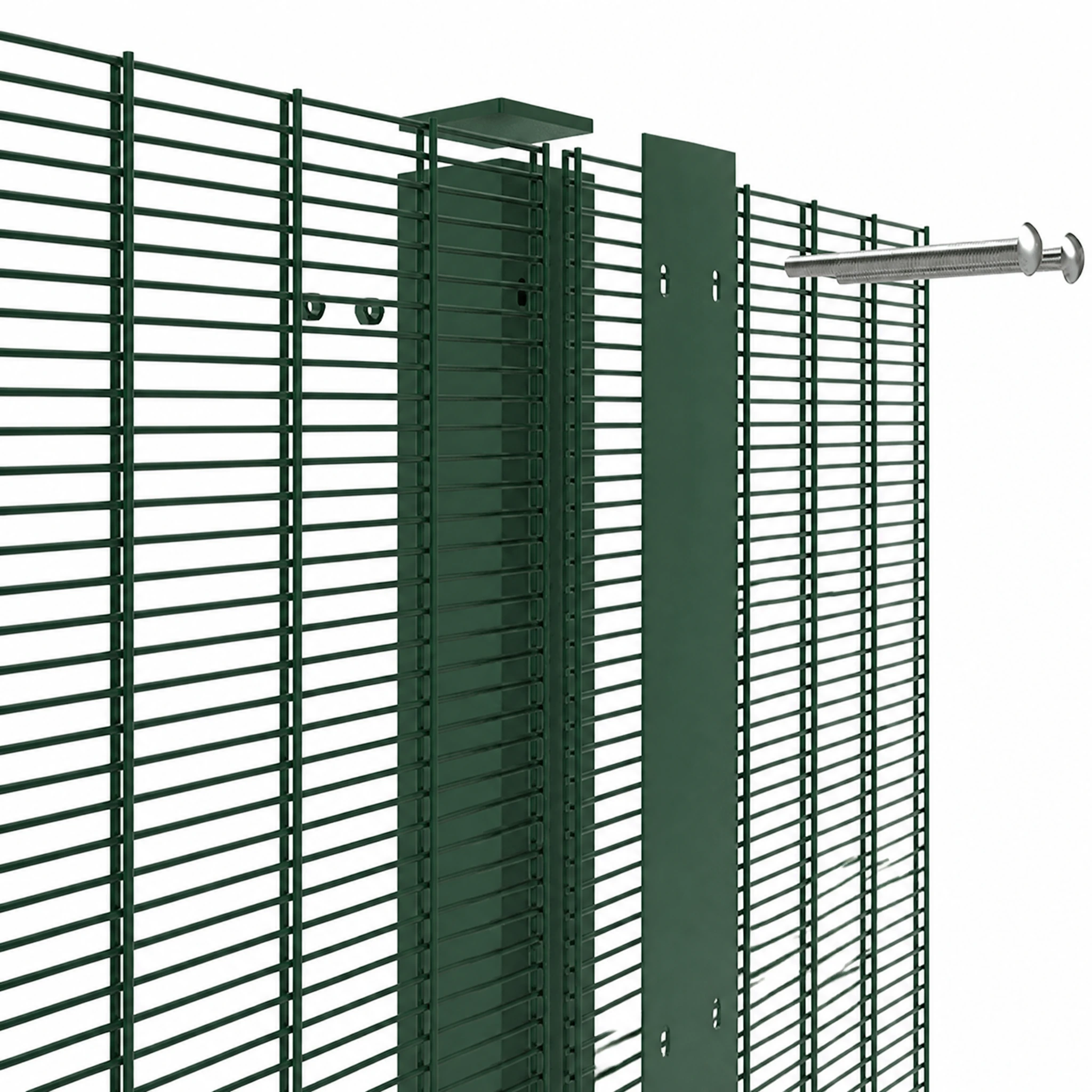 PVC coated wire mesh fence