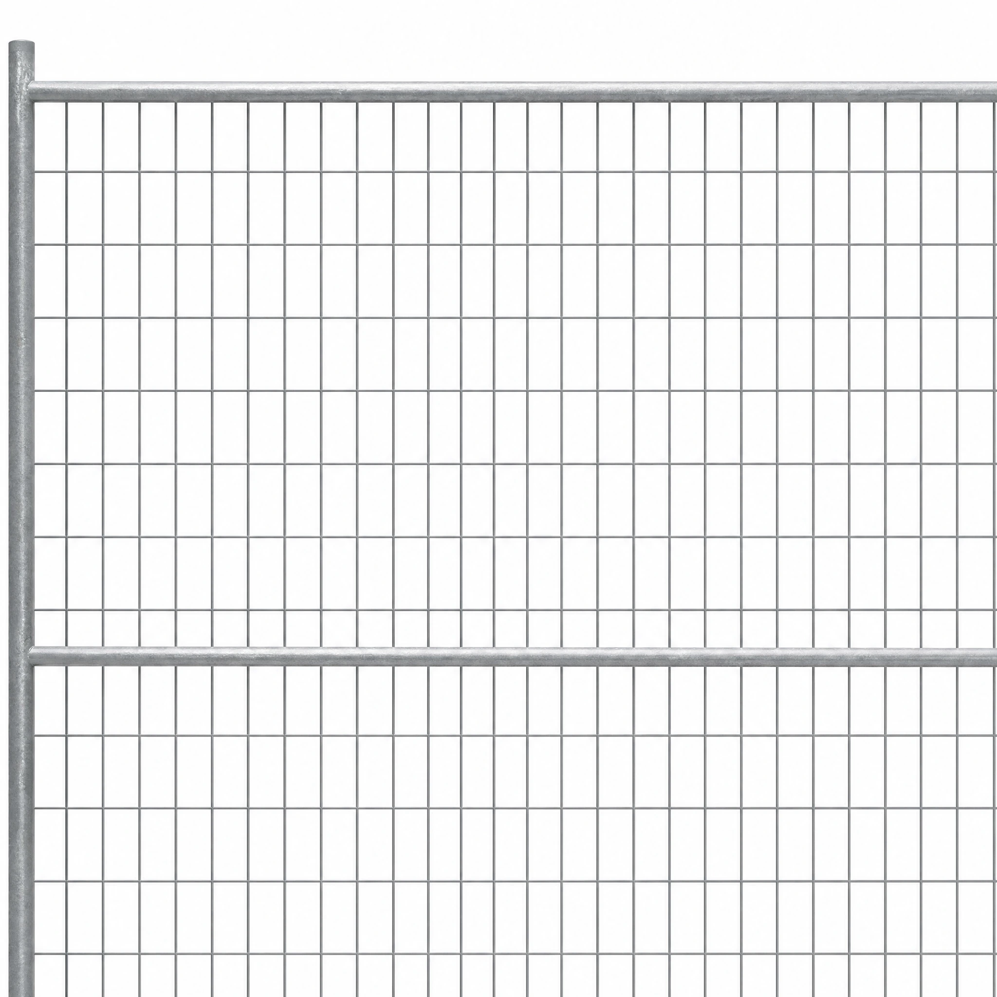 Wire mesh fence panels for construction and security applications