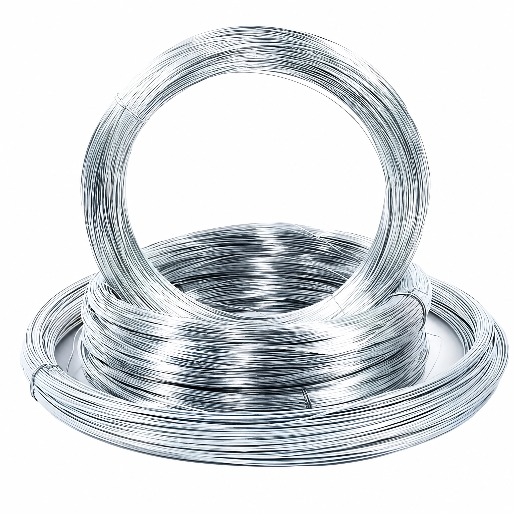 Galvanized iron wire coils for construction and industrial applications